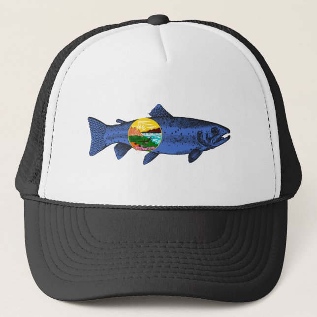 Fish Montana Trucker Hat (Front)