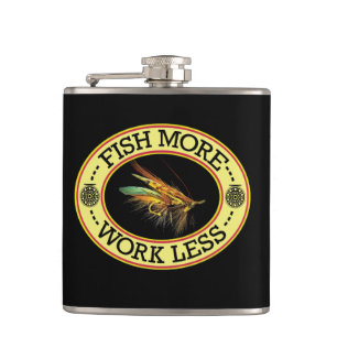 FISH MORE Salmon Fly Fishing Flask