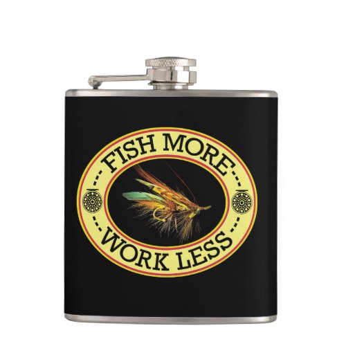 FISH MORE Salmon Fly Fishing Flask