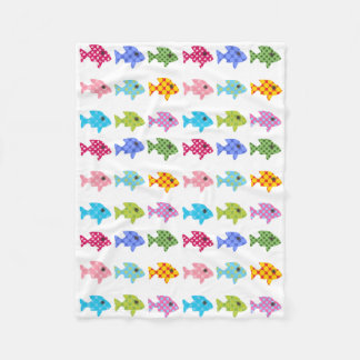 Fish Multi Pattern Fleece Blanket