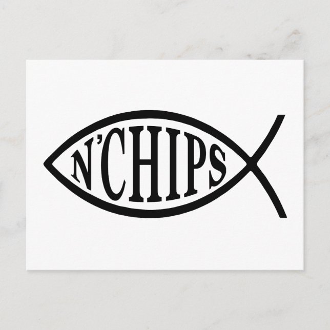 Fish N' Chips Fish Postcard (Front)