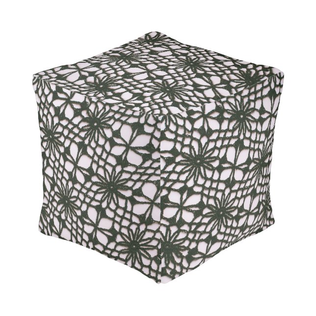 Fish Net Style Pouf (Angled Back)
