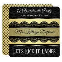 Fish Nets & Lace Bachelorette Party Invitation