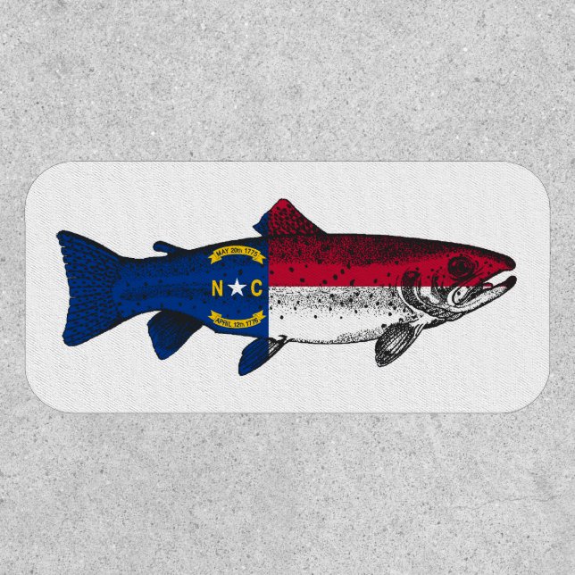 Fish North Carolina Trout Patch (Front)