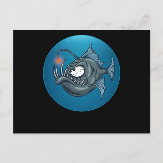 Fish Ocean Design Whale Swimming Seal Fun Sea Gift Postcard (Front)