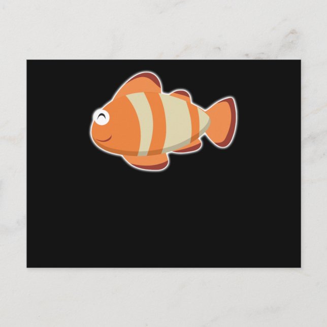 Fish Ocean Design Whale Swimming Seal Fun Sea Gift Postcard (Front)