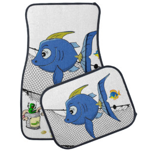 Fish Ocean Fishing Floor Car Mats