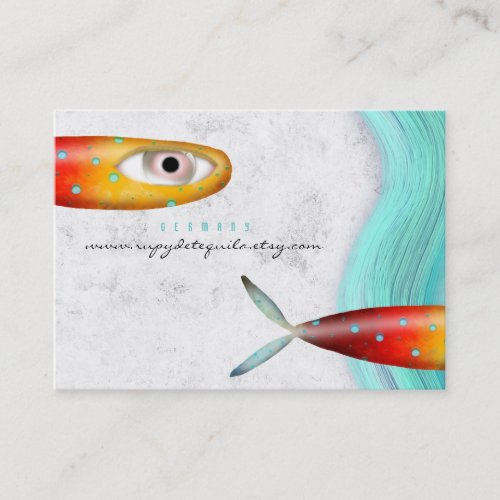 Fish Ocean Wave Elegant Business Card