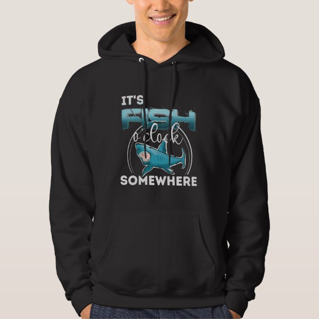 Fish Oclock Somewhere Hoodie (Front)