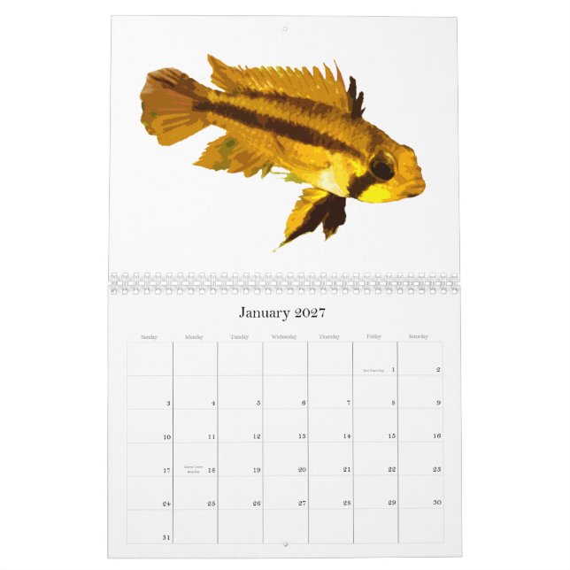 Fish of the World 2010 Calendar (Jan 2027)