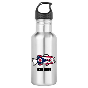 Fish Ohio Stainless Steel Water Bottle