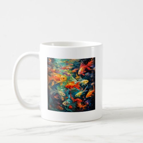 Fish Oil Painting  Coffee Mug