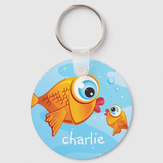 FISH - Olive & Pickle :: Keychain (Front)