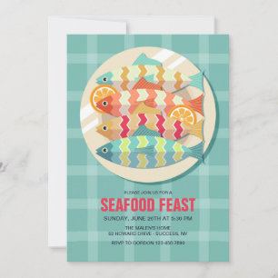 Fish On A Dish Invitation