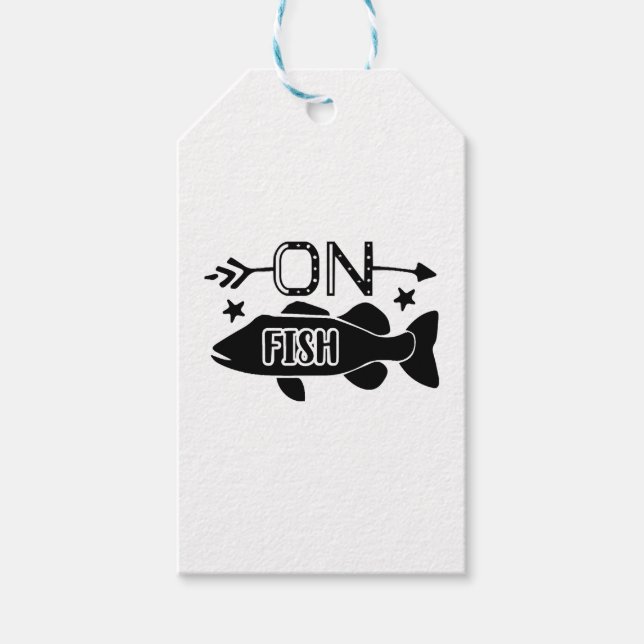Fish On Fishing Gift Tags (Front)