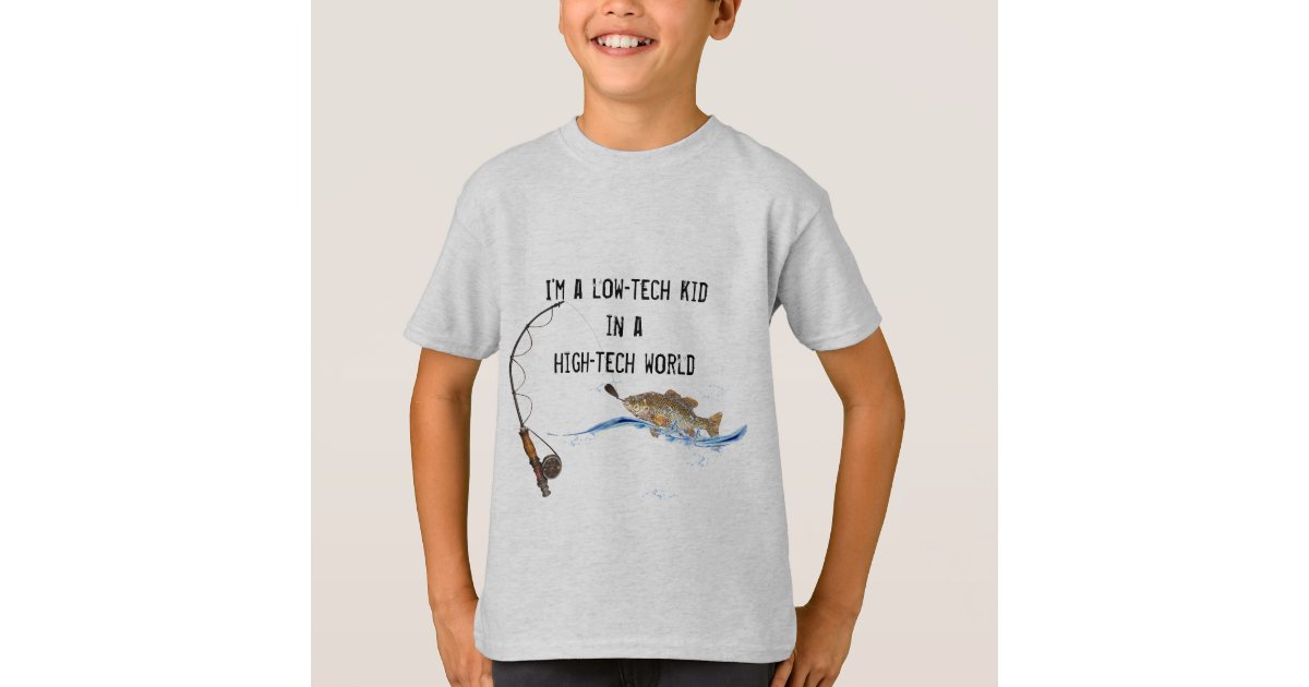 fish on fishing pole with fun quote T-Shirt