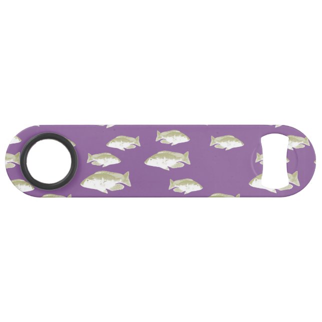 Fish on purple bar key (Back Horizontal)