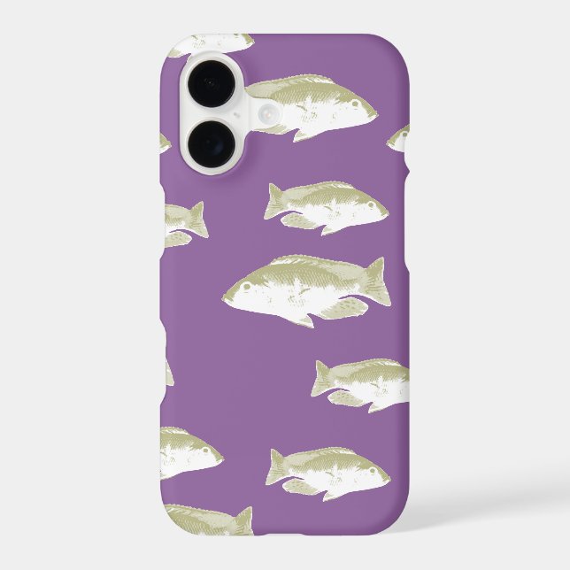 Fish on purple Case-Mate iPhone case (Back)