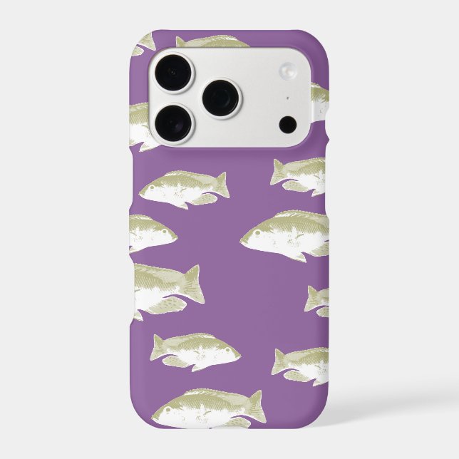 Fish on purple Case-Mate iPhone case (Back)