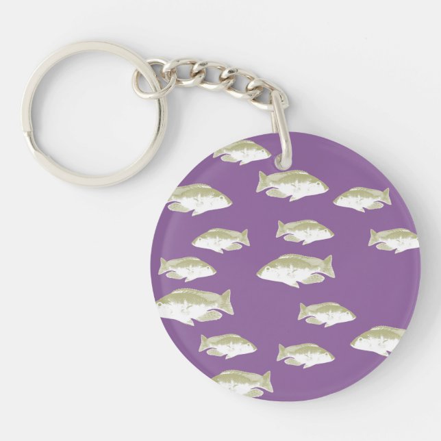 Fish on purple keychain (Front)