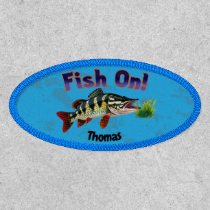 "Fish On!" Trophy Pike In Natural Habitat Patch