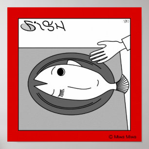 Fish or Girl Poster