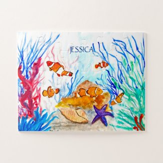 Fish Orange Ocean Under the sea For kids Preschool