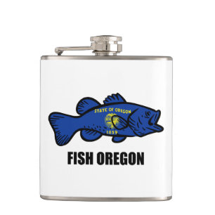 Fish Oregon Flask