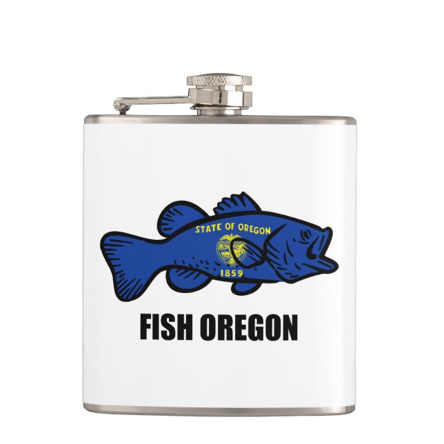 Fish Oregon Flask (Front)