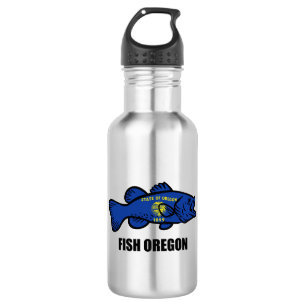 Fish Oregon Stainless Steel Water Bottle