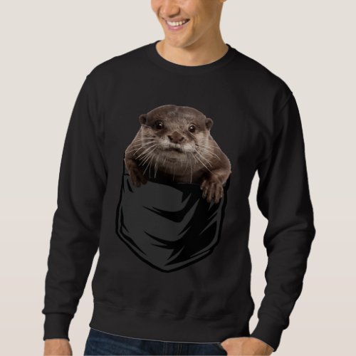 Fish Otter  Giant Otter Sweatshirt
