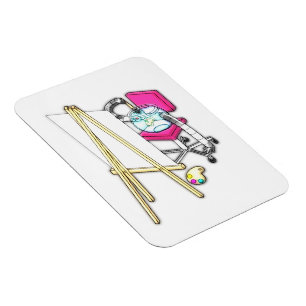 Fish Painter ("Water Color") - Magnet