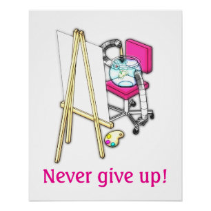 Fish Painter ("Water Color") -  Poster