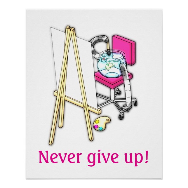 Fish Painter ("Water Color") -  Poster (Front)