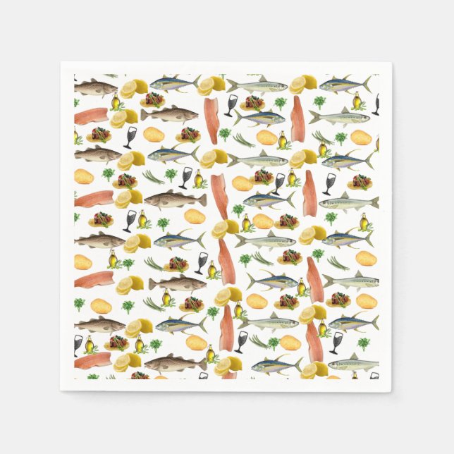 Fish Paper Napkins (Front)
