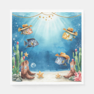 Fish Party Texas themed Napkin