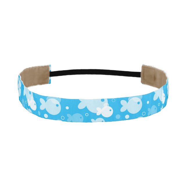 fish pattern athletic headband (Front)