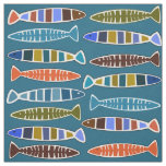 Fish Pattern custom color fabric