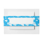 fish pattern invitation belly band