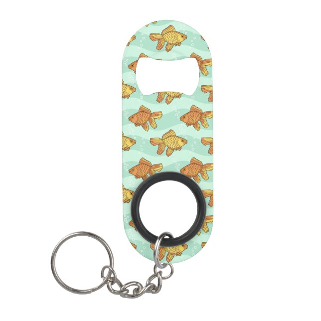 Fish-pattern Keychain Bottle Opener (Front)