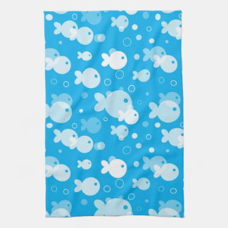 fish pattern kitchen towel