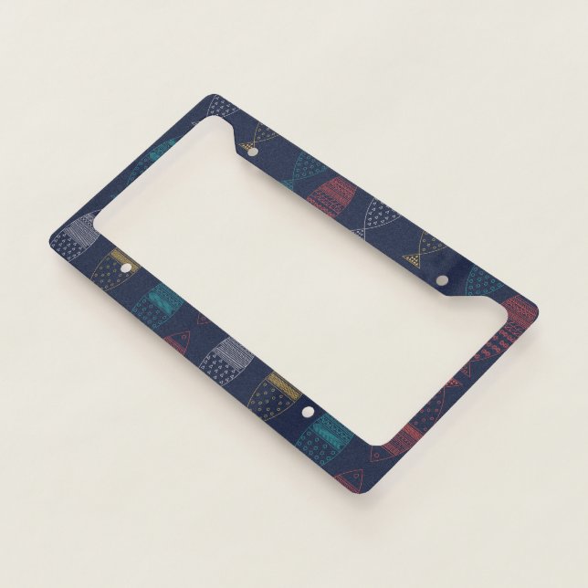 Fish Pattern License Plate Frame (3/4)