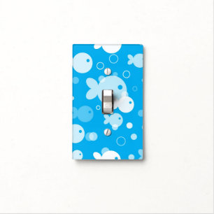fish pattern light switch cover