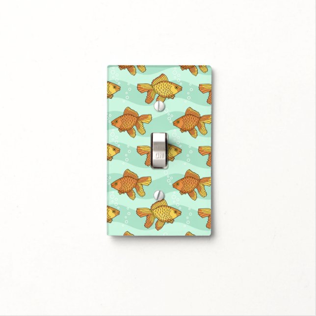 Fish-pattern Light Switch Cover (In Situ)