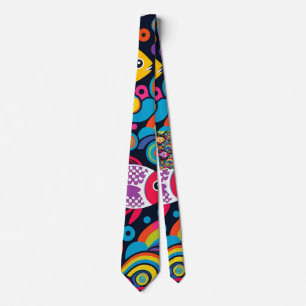 Fish Pattern Neck Tie
