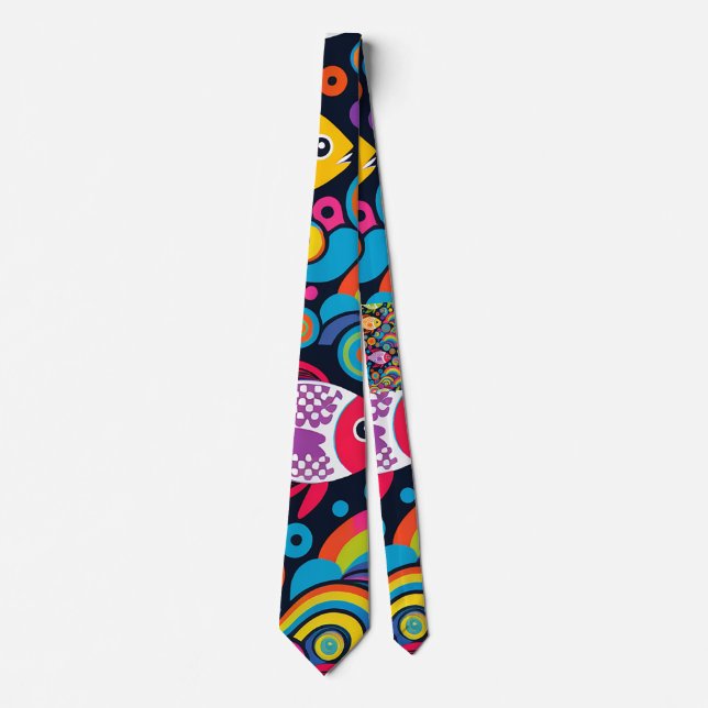 Fish Pattern Neck Tie (Front)