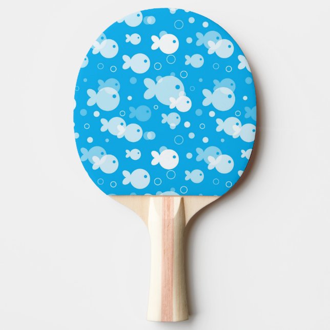 fish pattern Ping-Pong paddle (Front)