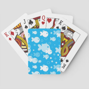 fish pattern poker cards