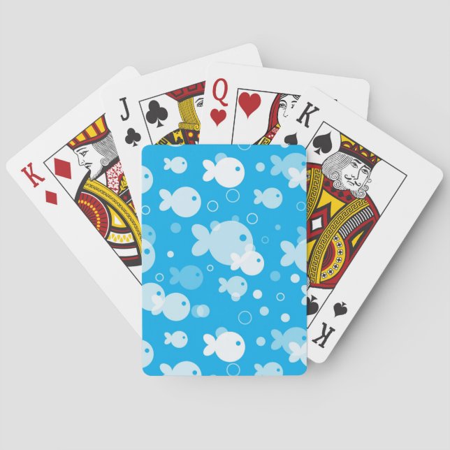 fish pattern poker cards (Back)