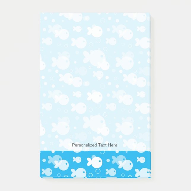 fish pattern post-it notes (Front)